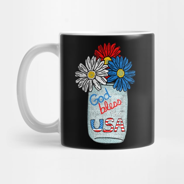 God Bless the USA (small design) by Aeriskate